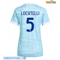Camisa de time de futebol Juventus Manuel Locatelli #5 Replicas 2º Equipamento Feminina 2025-26 Manga Curta